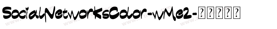 SocialNetworksColor-wMe2字体转换
