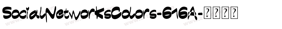 SocialNetworksColors-G1GA字体转换