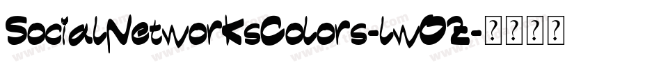 SocialNetworksColors-lwOZ字体转换