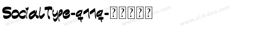 SocialType-q11q字体转换
