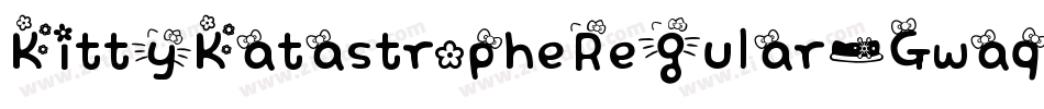 KittyKatastropheRegular-Gwaq字体转换