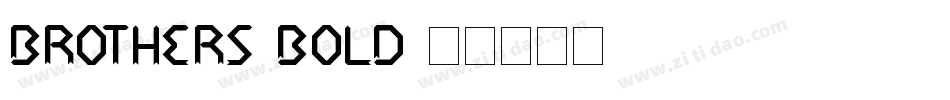 Brothers-Bold字体转换