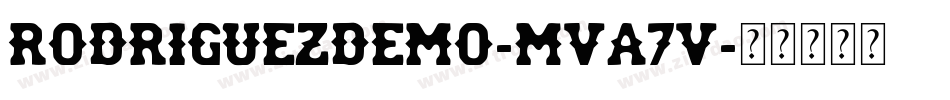 RodriguezDemo-MVA7v字体转换