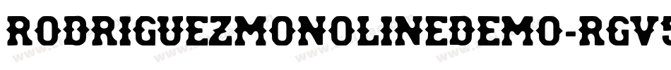 RodriguezMonolineDemo-rgv5K字体转换