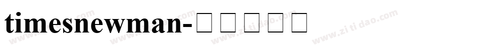 timesnewman字体转换