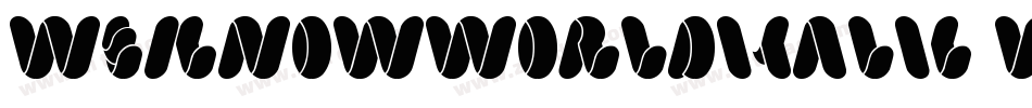 WeknowWorldItalic-VGq0B字体转换