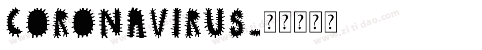 Coronavirus字体转换