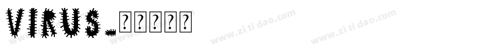 VIRUS字体转换