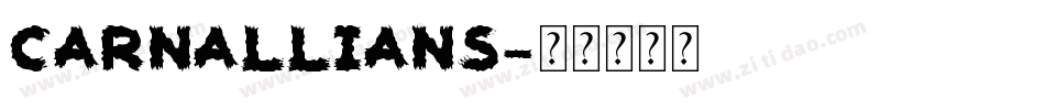 Carnallians字体转换