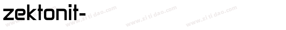 zektonit字体转换