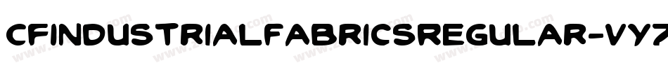CfIndustrialFabricsRegular-Vy70字体转换