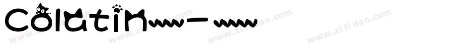 Colatin英文字体字体转换