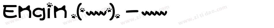 Engin(英文字体)字体转换