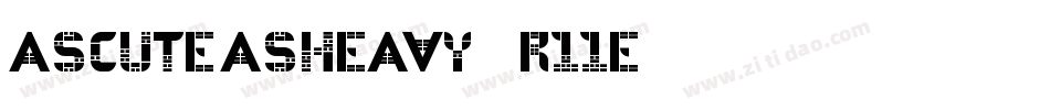 AsCuteAsHeavy-R11E字体转换