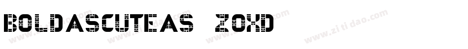 BoldAsCuteAs-zOXD字体转换
