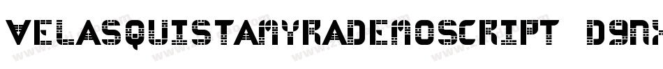 VelasquisTamyrademoScript-d9nXR字体转换