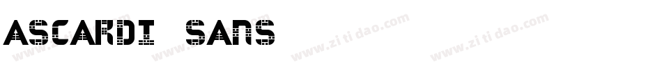 ascardi_sans生成器字体转换