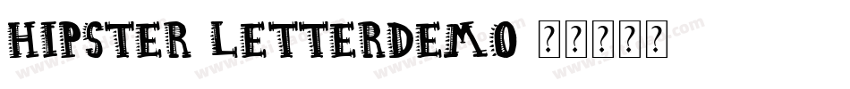 Hipster-Letterdemo字体转换