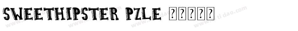 SweetHipster-PzlE字体转换