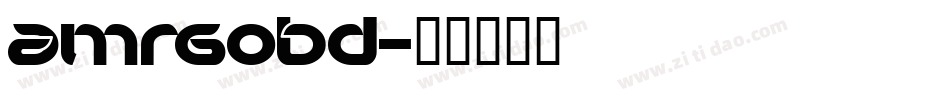 AmrgoBd字体转换