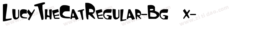 LucyTheCatRegular-Bg9x字体转换