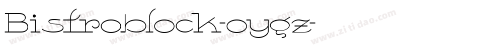 Bistroblock-oygz字体转换