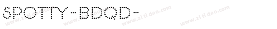Spotty-Bdqd字体转换