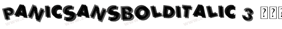 PanicSansBoldItalic-3字体转换