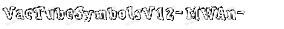 VacTubeSymbolsV12-MWAn字体转换