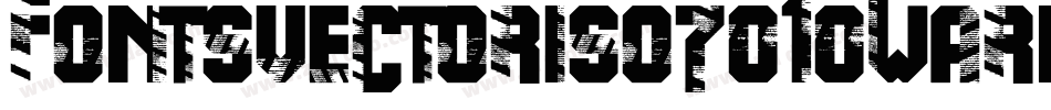 FontsVectorIso7010WarningSign字体转换