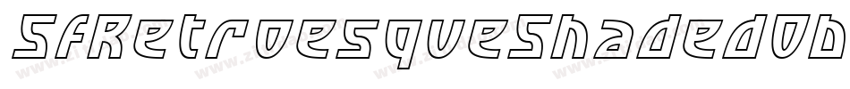 SfRetroesqueShadedOblique-mPV2字体转换 SfRetroesqueShadedOblique-mPV2字体转换