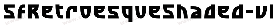 SfRetroesqueShaded-vRX4字体转换