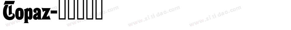 Topaz字体转换