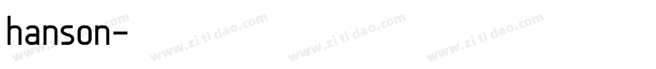 hanson字体转换