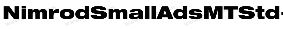 NimrodSmallAdsMTStd-Ext字体转换