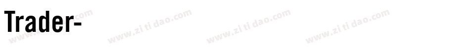 Trader字体转换