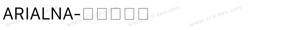 ARIALNA字体转换
