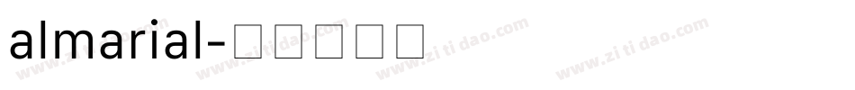 almarial字体转换