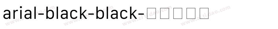 arial-black-black字体转换