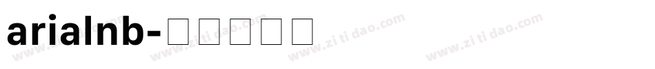 arialnb字体转换