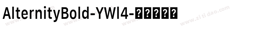 AlternityBold-YWl4字体转换
