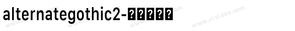 alternategothic2字体转换