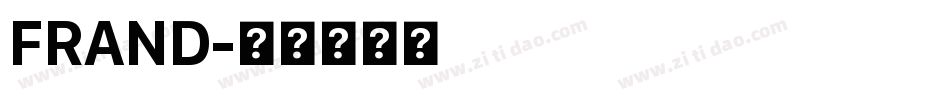 FRAND字体转换