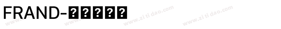 FRAND字体转换