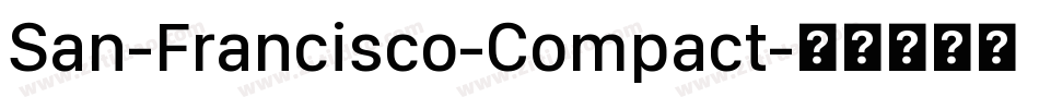 San-Francisco-Compact字体转换