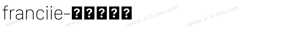 franciie字体转换