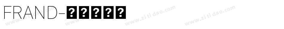 FRAND字体转换