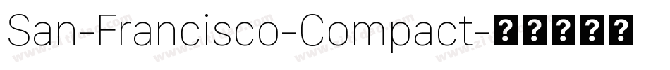 San-Francisco-Compact字体转换
