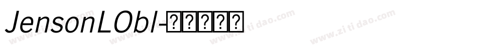 JensonLObl字体转换