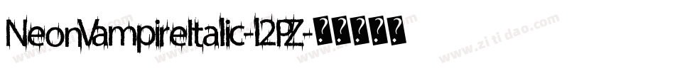 NeonVampireItalic-l2PZ字体转换